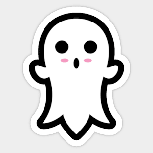 Kawaii Ghost Sticker